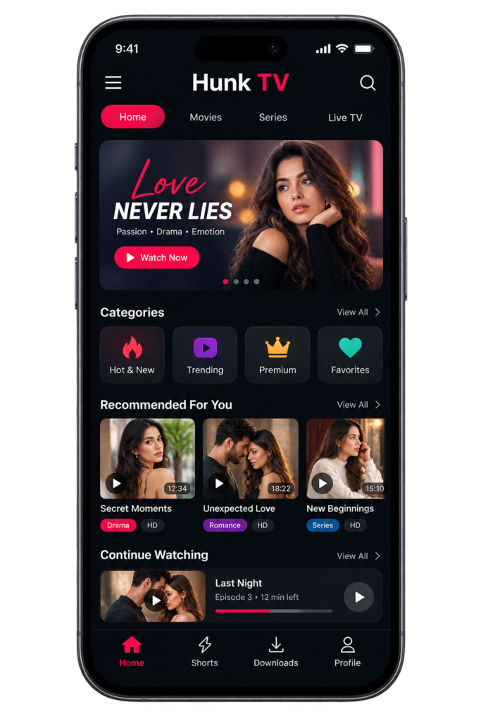 hunk tv Apk